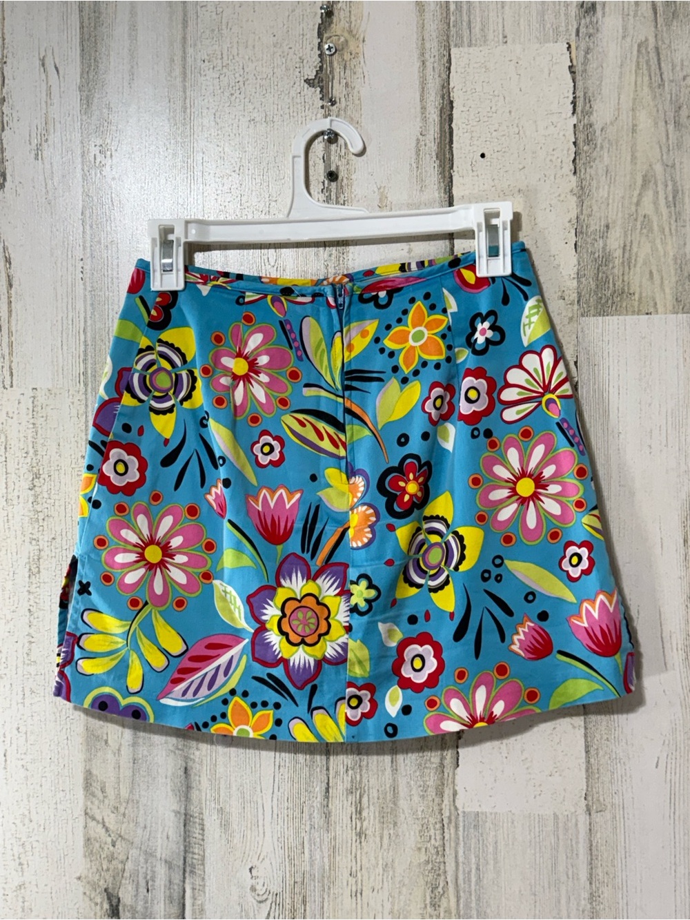 Bamboo Traders Bright Turquoise Floral Mini Skort - Picture 4 of 10
